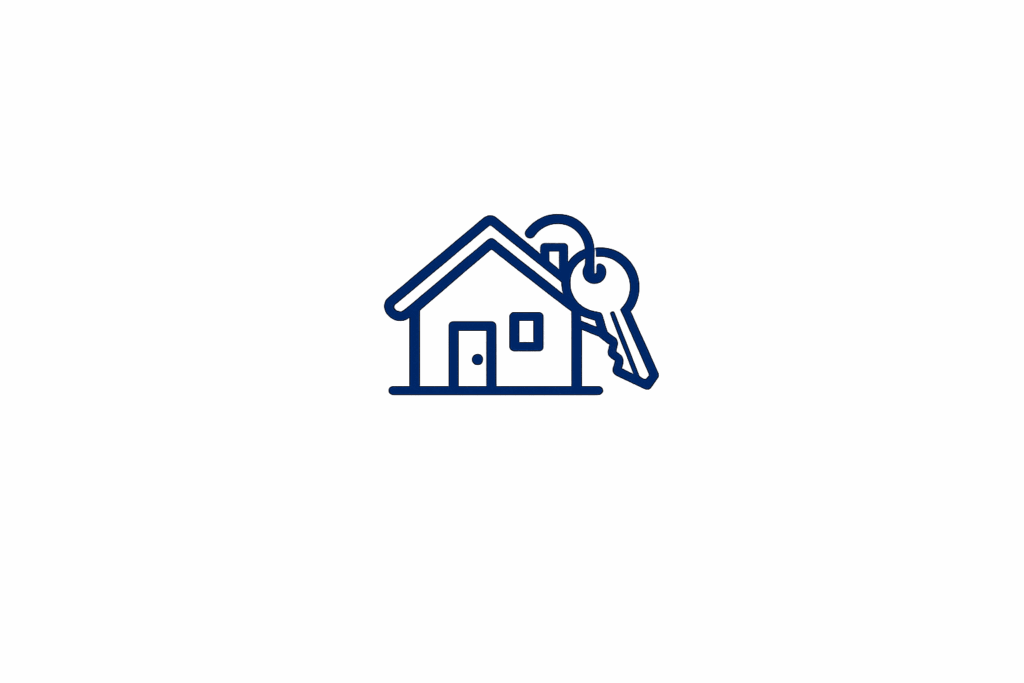 Georgia Closing Attorneys Keys and Recording Icon showing we coordinate funding, recording, and key release so the residential closing stays on track.